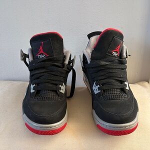 Black and Red Sneakers with Logo